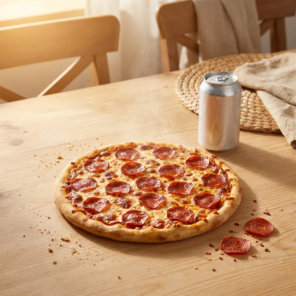 Pepperoni Pizza Lunch at Chicago Pizza and Pasta